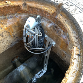 Groenlo tijdelijke opstelling debiet meting